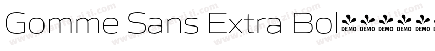 Gomme Sans Extra Bol字体转换